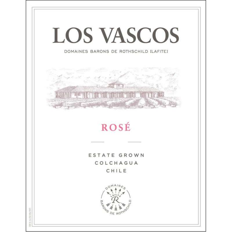 Los Vascos Rose 2014 Front Label