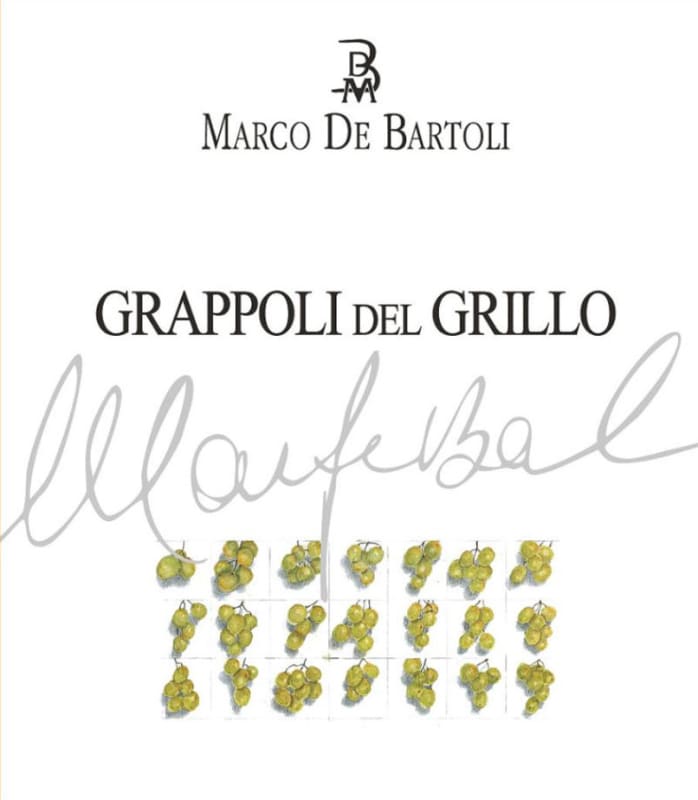 Marco De Bartoli Grappoli del Grillo 2013 Front Label