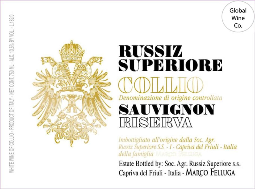 Marco Felluga Russiz Superiore Collio Sauvignon Riserva 2008 Front Label