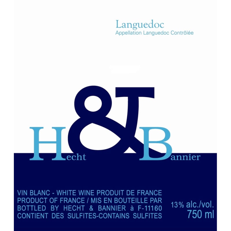 Hecht & Bannier Languedoc Blanc 2013 Front Label