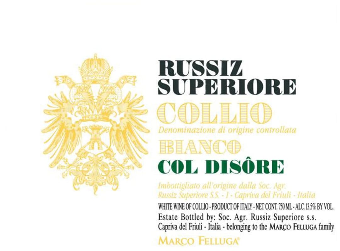 Marco Felluga Russiz Superiore Collio Col Disore 2013 Front Label