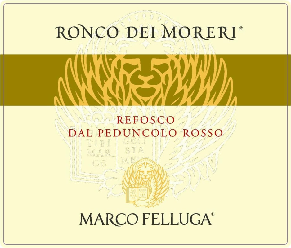 Marco Felluga Ronco dei Moreri Refosco dal Peduncolo Rosso 2010 Front Label