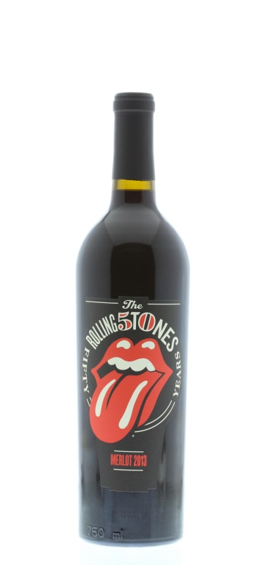 Wines That Rock Rolling Stones Forty Licks Merlot 2013 Front Bottle Shot