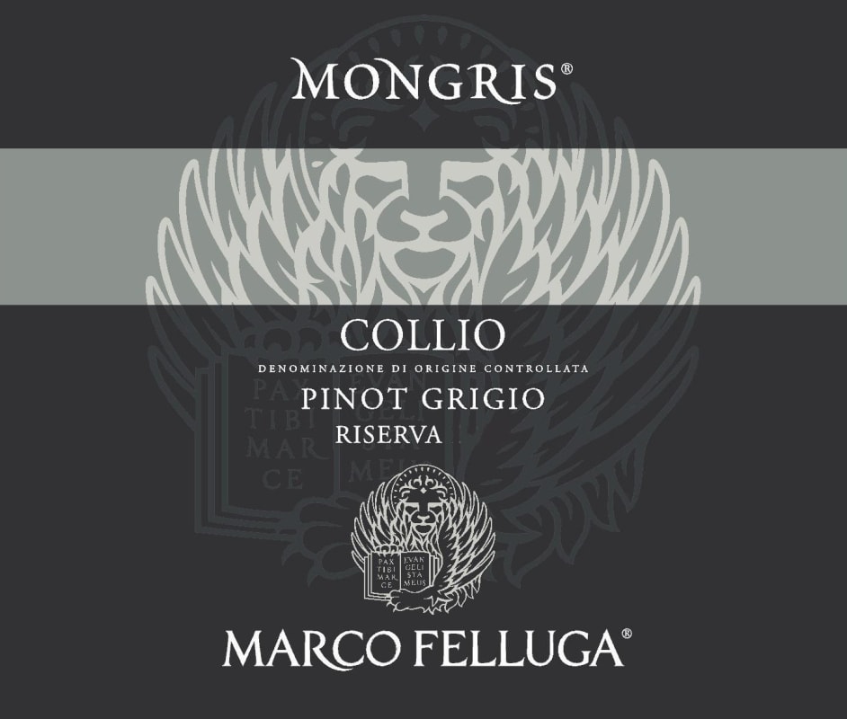 Marco Felluga Mongris Collio Pinot Grigio Riserva 2015 Front Label
