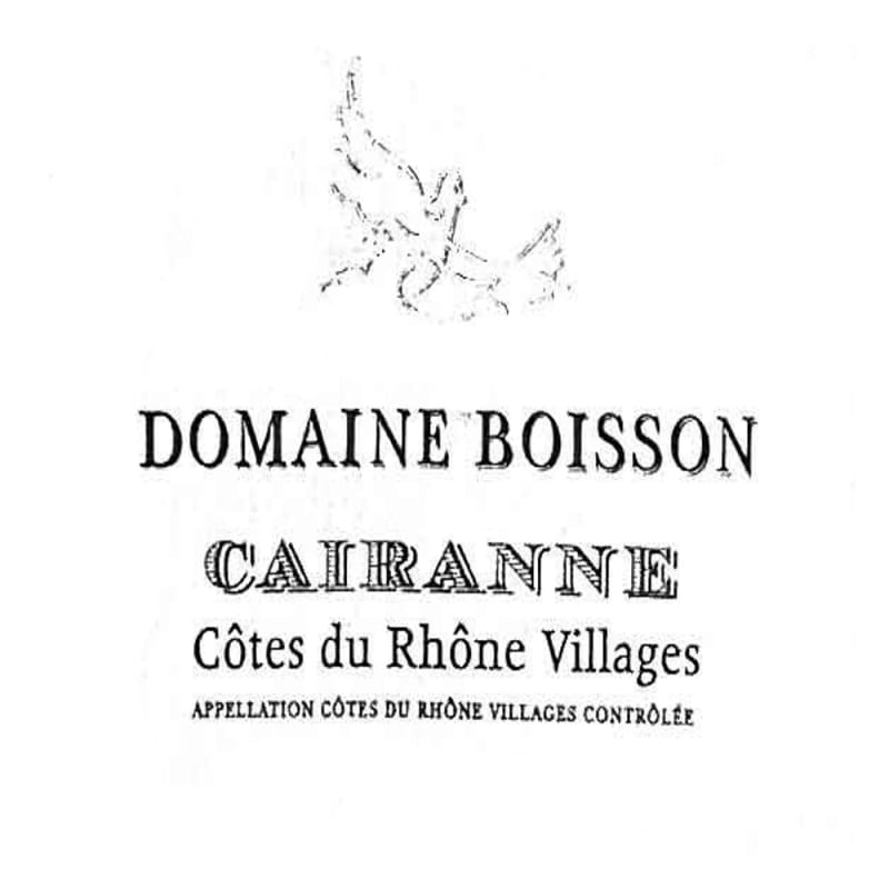 Domaine Boisson Cotes du Rhone 2012 Front Label