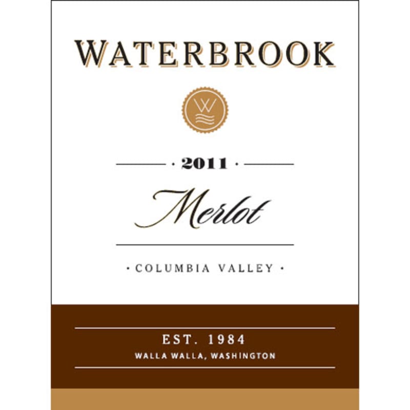 Waterbrook Merlot 2011 Front Label