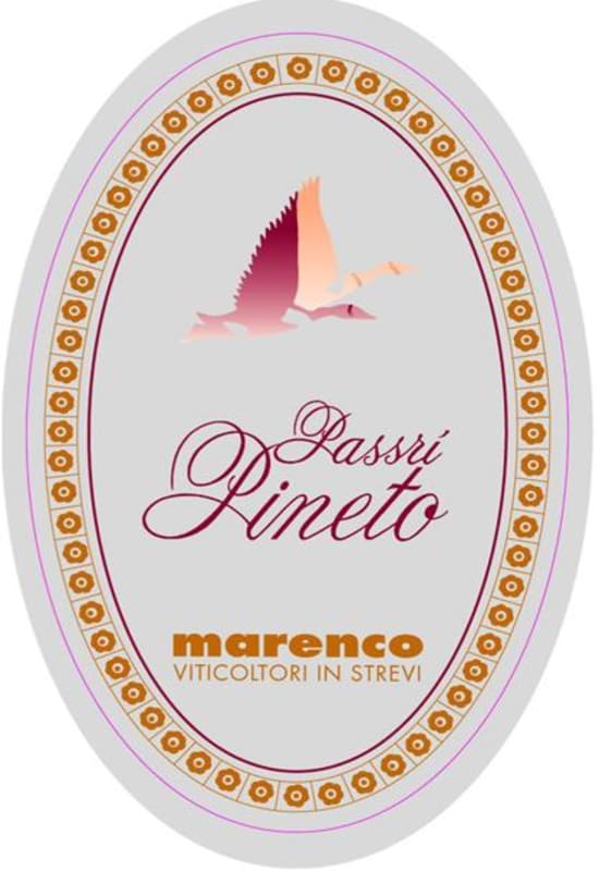 Marenco Passri Pineto Brachetto Passito 2012 Front Label