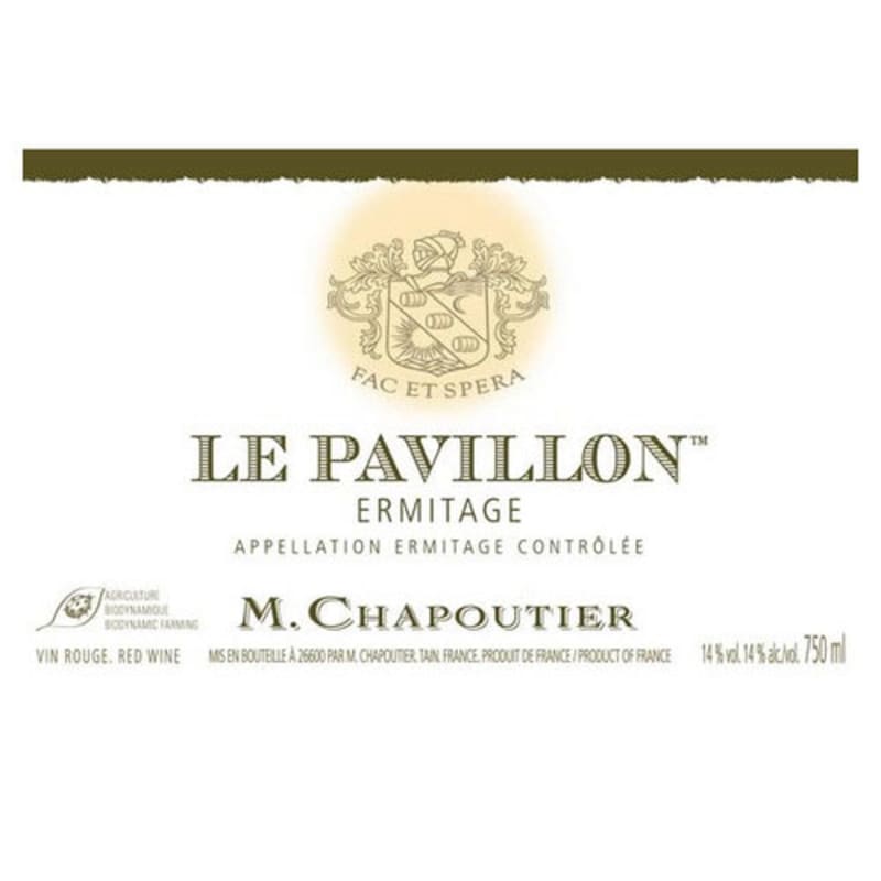M. Chapoutier Ermitage Le Pavillon 2012 Front Label