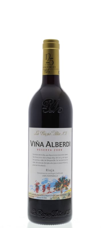 La Rioja Alta Vina Alberdi Reserva Tinto 2008 Front Bottle Shot