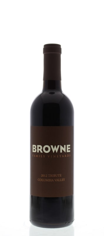 Browne Family Vineyards Tribute Red Blend 2012 Front Bottle Shot