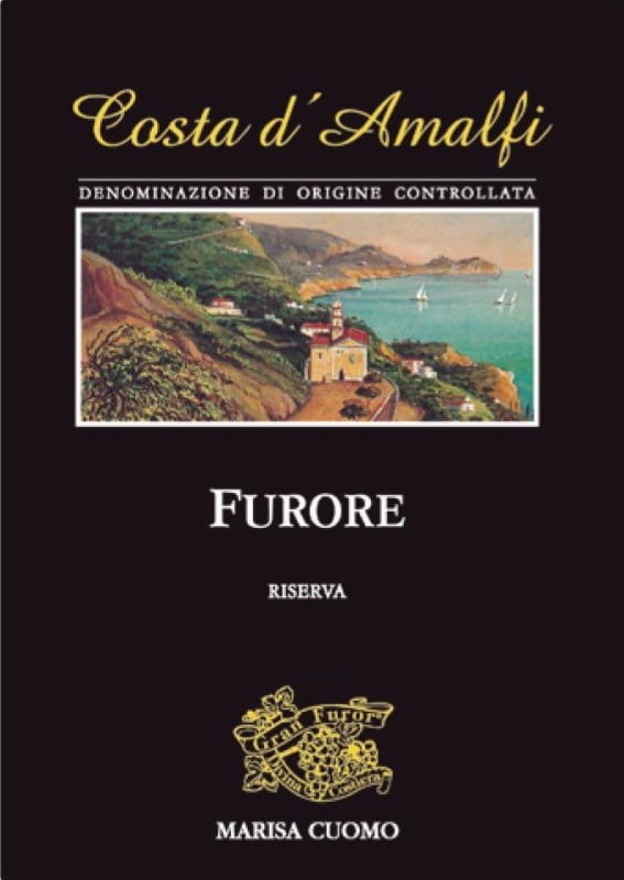Marisa Cuomo Costa d'Amalfi Furore Riserva Rosso 2012 Front Label