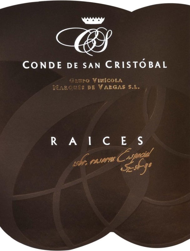 Marques de Vargas Conde de San Cristobal Raices Reserva Especial 2006 Front Label