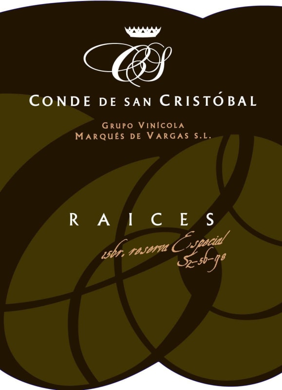 Marques de Vargas Conde de San Cristobal Raices Reserva Especial 2009 Front Label