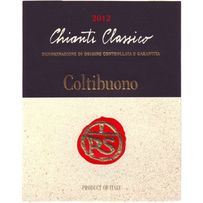 Badia a Coltibuono Chianti Classico RS 2012 Front Label