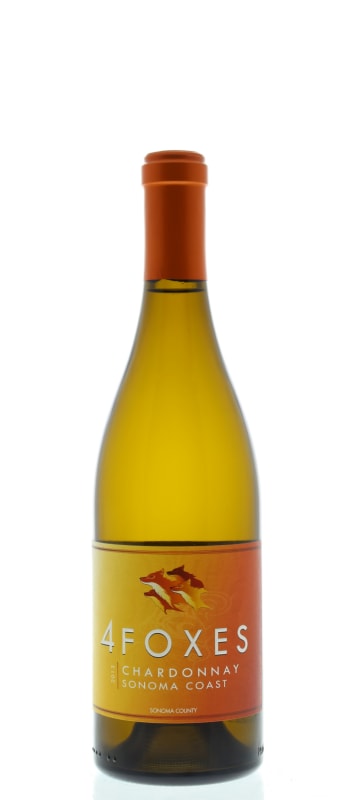 4 Foxes Sonoma Coast Chardonnay 2013 Front Bottle Shot