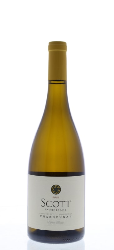 Scott Family Estate Arroyo Seco Chardonnay 2013 Front Bottle Shot
