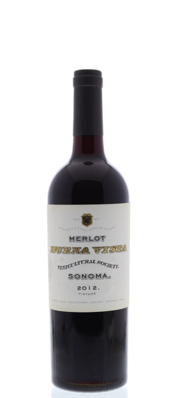 Buena Vista Sonoma Merlot 2012 Front Bottle Shot
