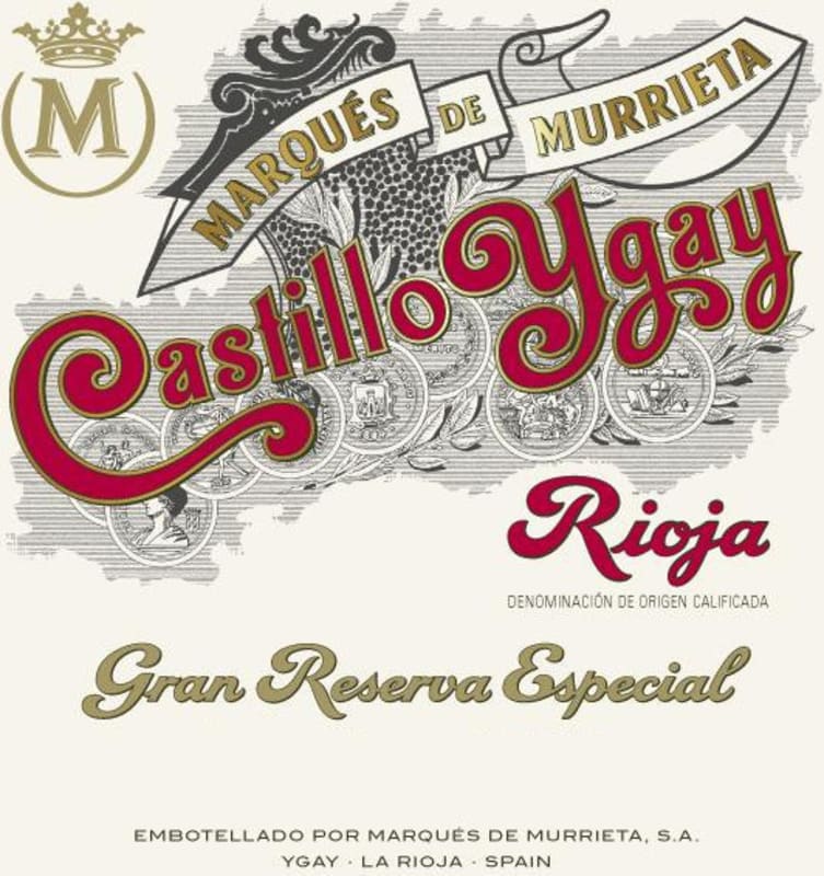 Marques de Murrieta Castillo Ygay Rioja Gran Reserva Especial Winchester Gift Set 2007 Front Label