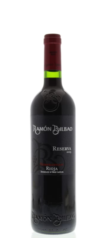 Bodegas Ramon Bilbao Reserva 2009 Front Bottle Shot