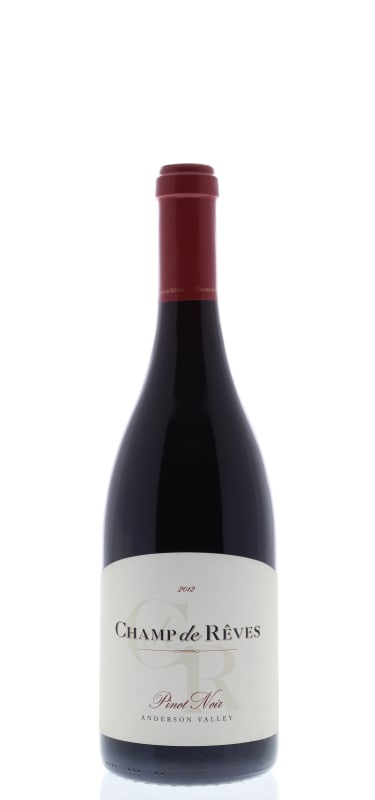 Champ de Reves Anderson Valley Pinot Noir 2012 Front Bottle Shot