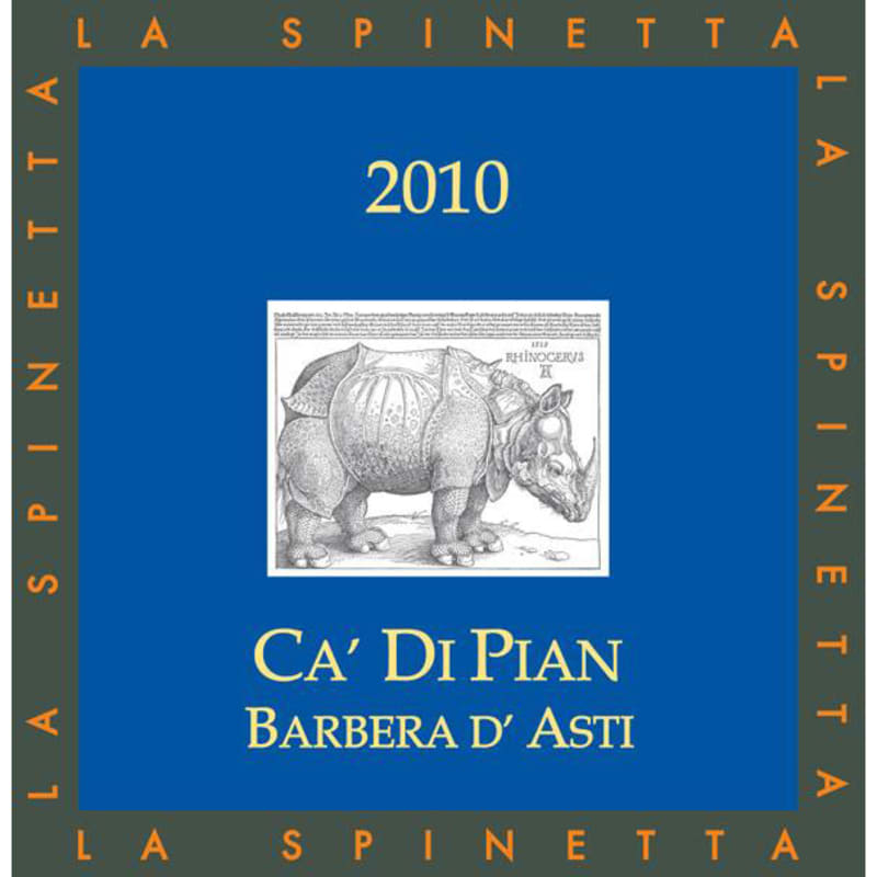 La Spinetta Barbera d'Asti Ca Di Pian (375ML half-bottle) 2010 Front Label