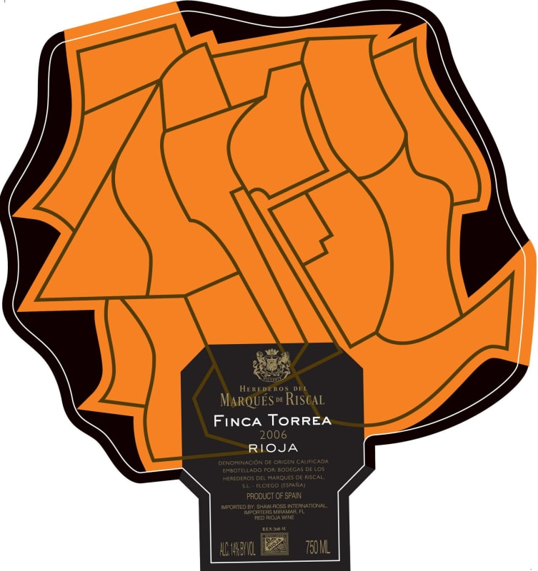 Marques de Riscal Finca Torrea 2006 Front Label