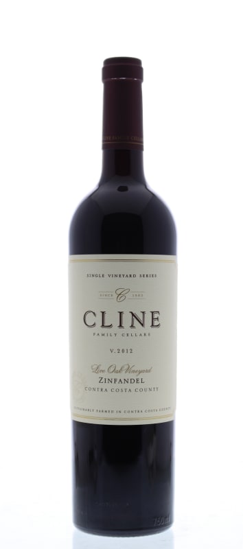 Cline Live Oak Zinfandel 2012 Front Bottle Shot