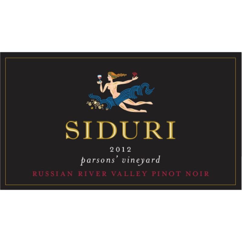 Siduri Parsons' Vineyard Pinot Noir 2012 Front Label