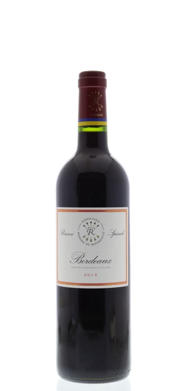 Domaines Barons de Rothschild Reserve Speciale Bordeaux Rouge 2013 Front Bottle Shot