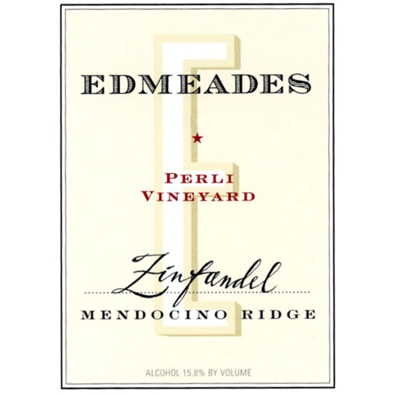 Edmeades Perli Vineyard Zinfandel 2012 Front Label