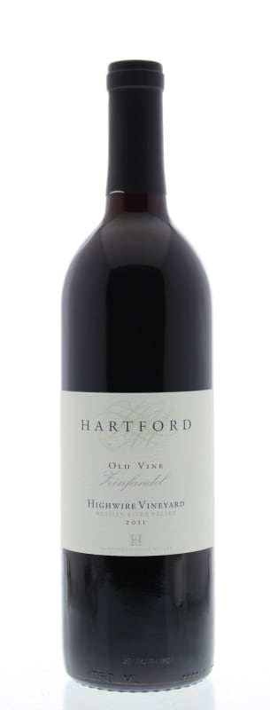 Hartford Highwire Vineyard Zinfandel 2011 Front Bottle Shot