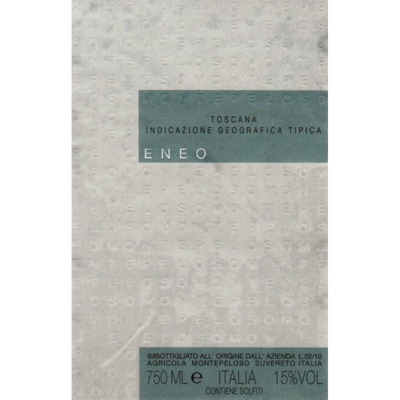 Montepeloso Eneo 2009 Front Label