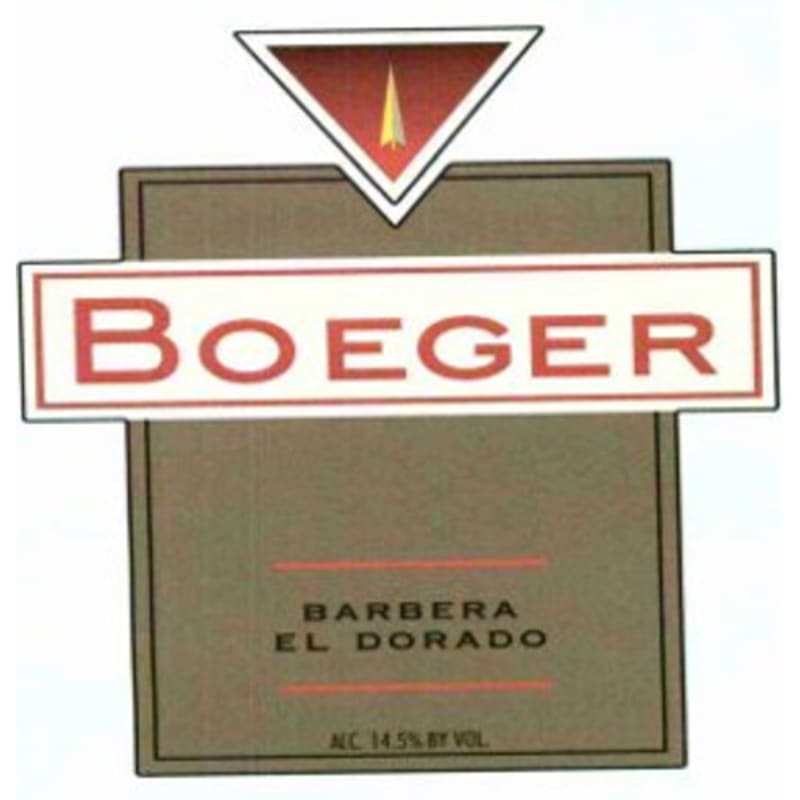 Boeger Barbera 2012 Front Label