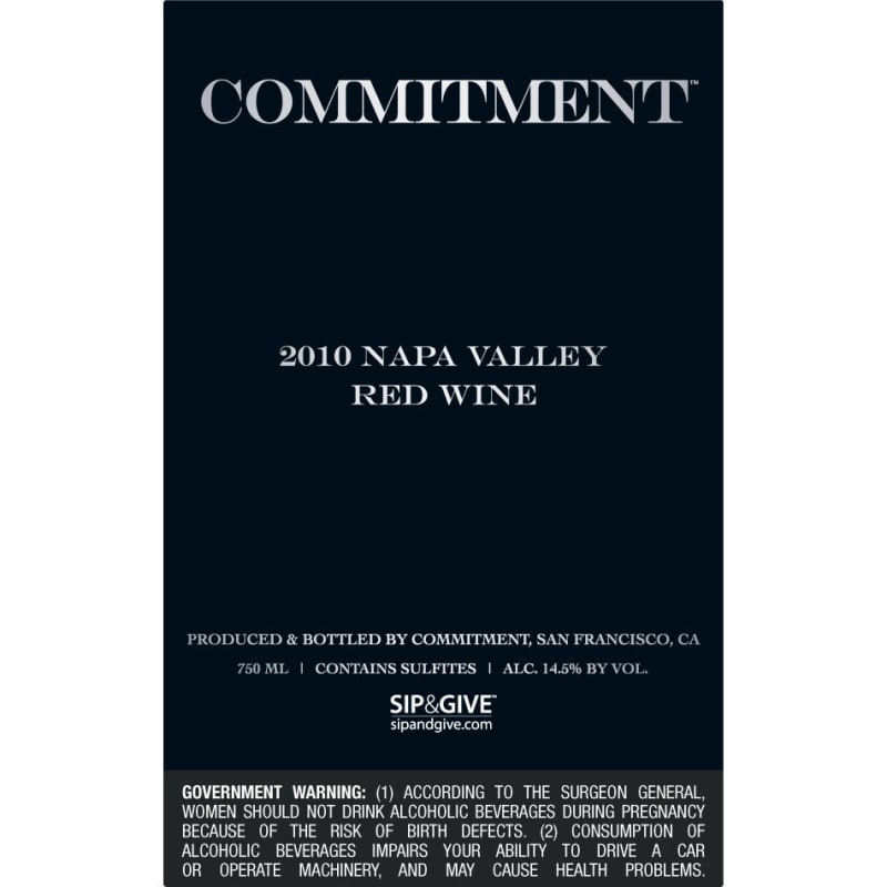 Commitment 2010 Front Label