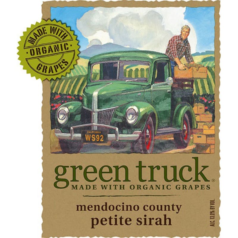 Red Truck Winery Green Truck Petite Sirah 2013 Front Label