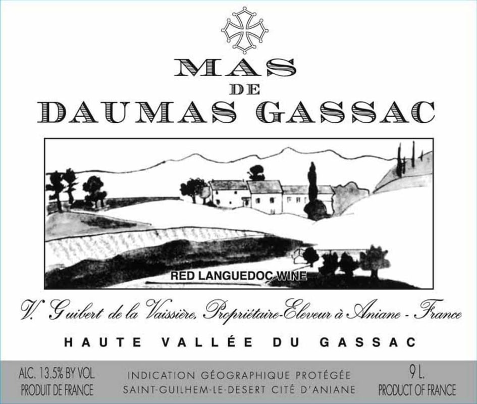 Mas de Daumas Gassac Estate Red 2011 Front Label