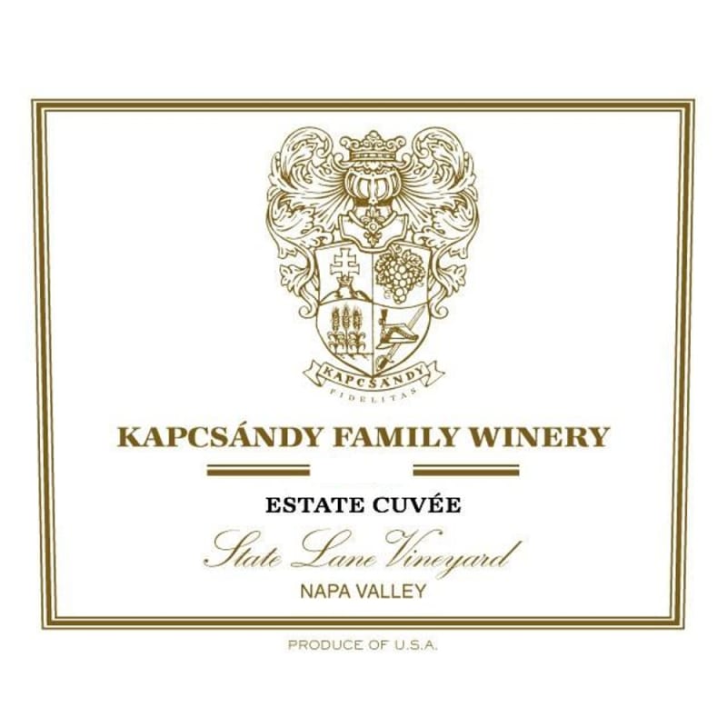 Kapcsandy Family Winery State Lane Vineyard Estate Cuvee 2010 Front Label
