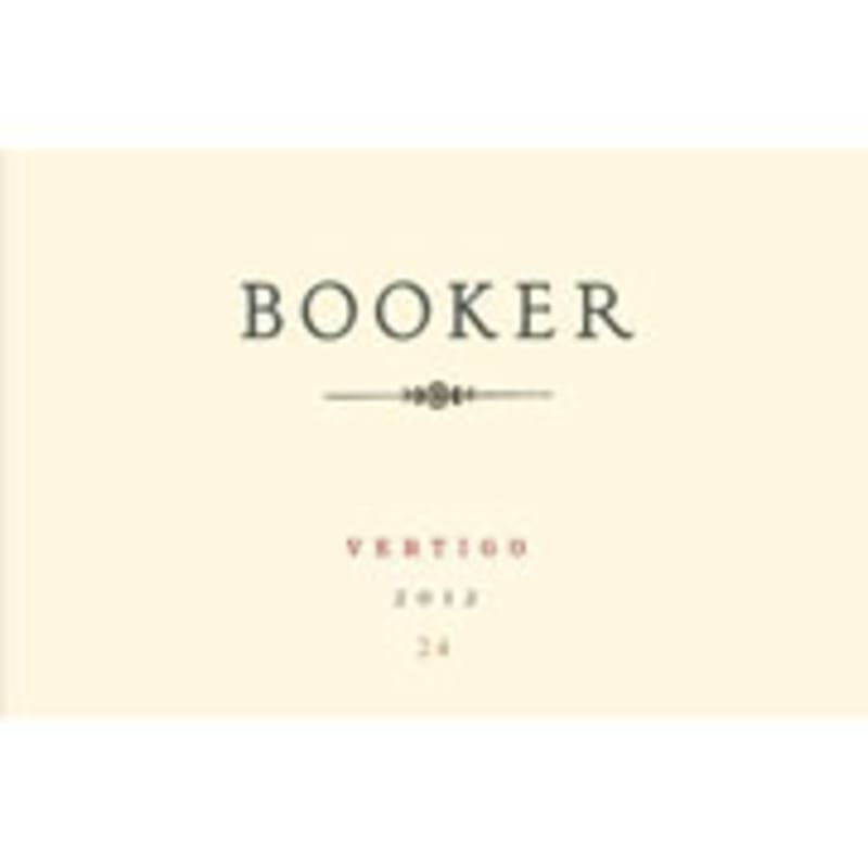 Booker Vineyard Vertigo 24 2012 Front Label