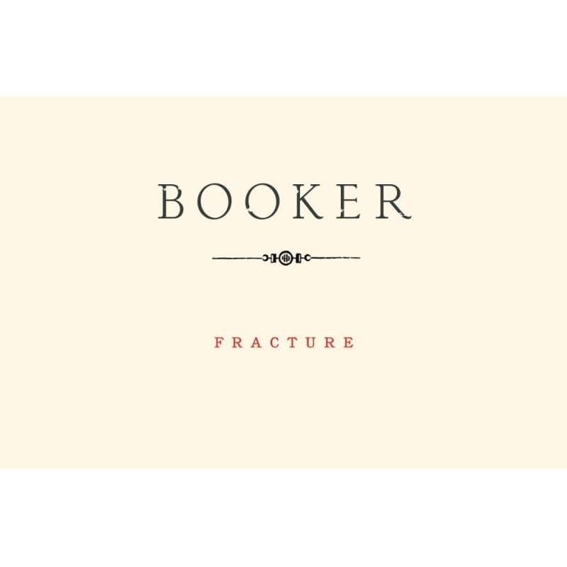 Booker Vineyard Fracture 24 Syrah 2012 Front Label