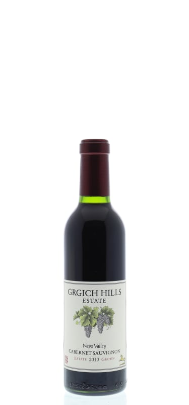 Grgich Hills Estate Cabernet Sauvignon (375ML half-bottle) 2010 Front Bottle Shot