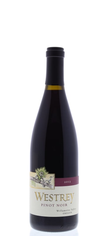 Westrey Pinot Noir 2012 Front Bottle Shot