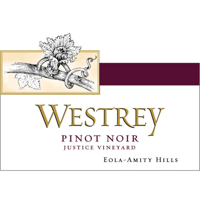 Westrey Justice Vineyard Pinot Noir 2010 Front Label