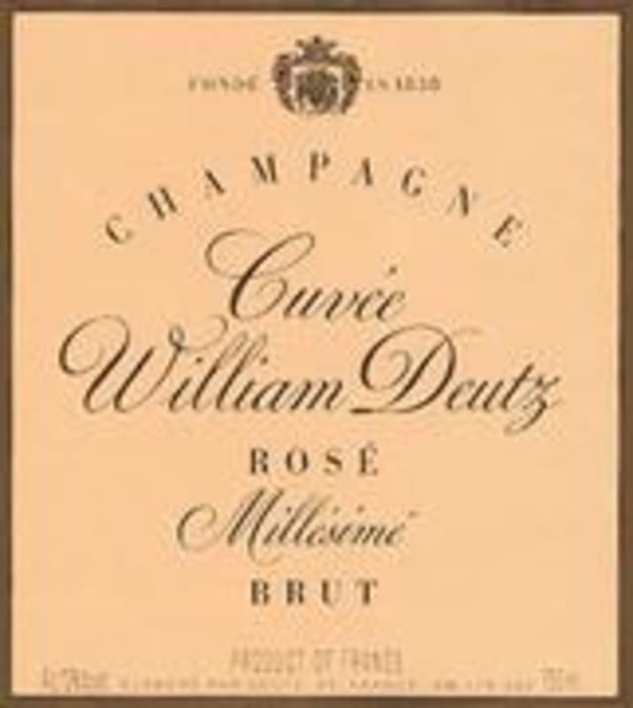 Deutz Cuvee William Rose 1990 Front Label