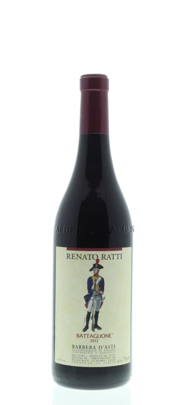 Renato Ratti Barbera d'Asti Battaglione 2012 Front Bottle Shot