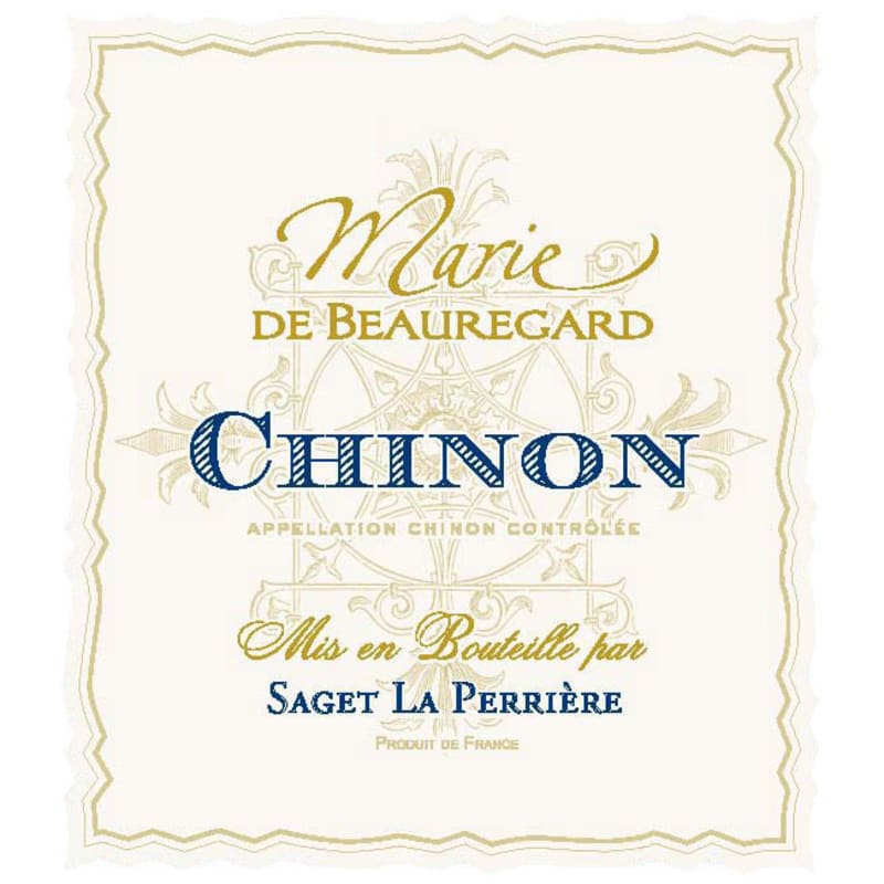 Saget la Perriere Chinon Marie de Beauregard 2013 Front Label