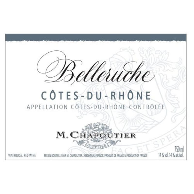 M. Chapoutier Belleruche Cotes-du-Rhone Rose 2014 Front Label