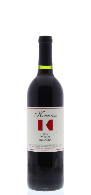 Keenan Napa Valley Merlot 2012 Front Bottle Shot