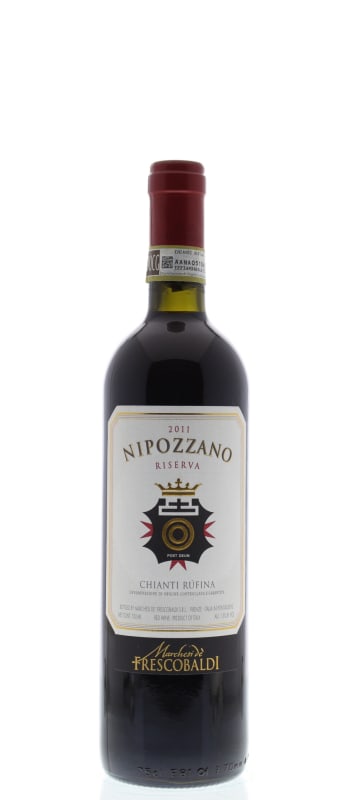 Frescobaldi Nipozzano Chianti Rufina Riserva 2011 Front Bottle Shot