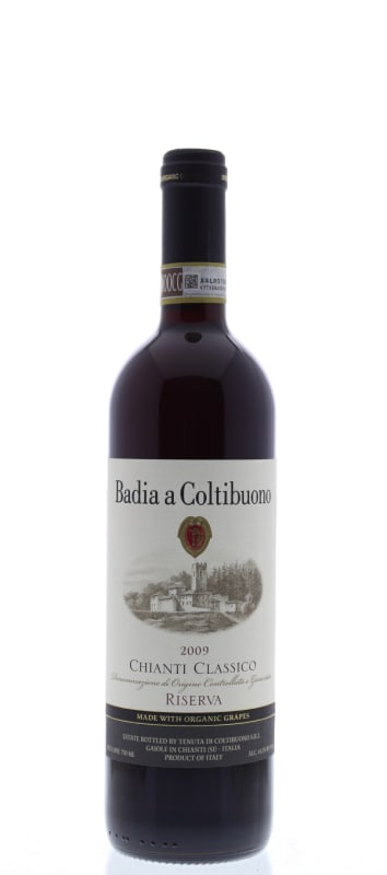 Badia a Coltibuono Chianti Classico Riserva 2009 Front Bottle Shot