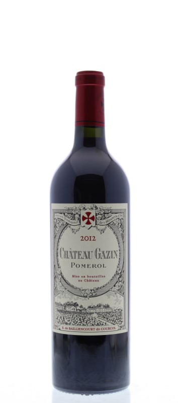Chateau Gazin 2012 Front Bottle Shot